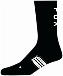 Fox Socks - 8" Ranger Black