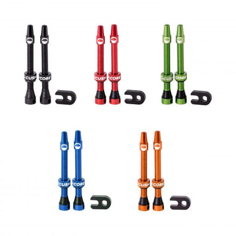 CushCore Presta Air Valve Set - 55mm - Black