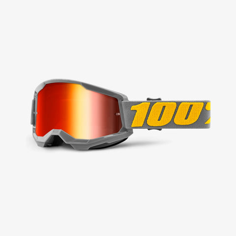 100% Strata 2 Goggles - Izipi - Red Mirror Lens