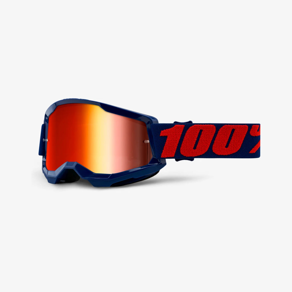 100 mirrored top goggles