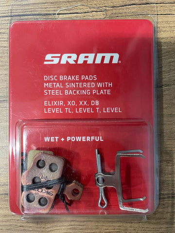 SRAM Brake Pads - Metal - 2 Piston (Road/Level/Elixir) (Centre Pin)
